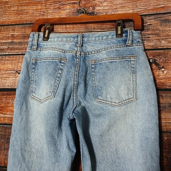 J Galt Jeans Size Small Flared Y2K Mid Rise Light Acid Wash Blue Denim PacSun - Picture 5 of 7